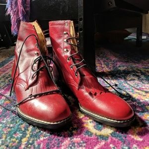 Vintage Red Western Boots